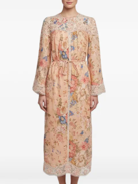 ZIMMERMANN August floral-print midi dress