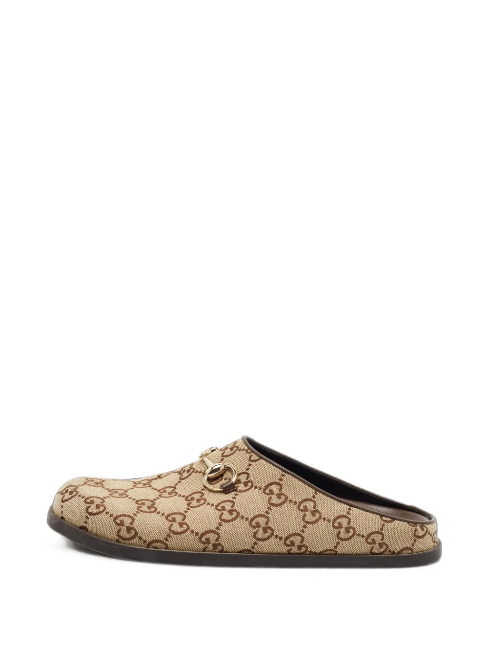 Gucci Pre-Owned Horsebit flat mules - Tons neutres Gucci Pre-Owned Horsebit flat mules - Tons neutres