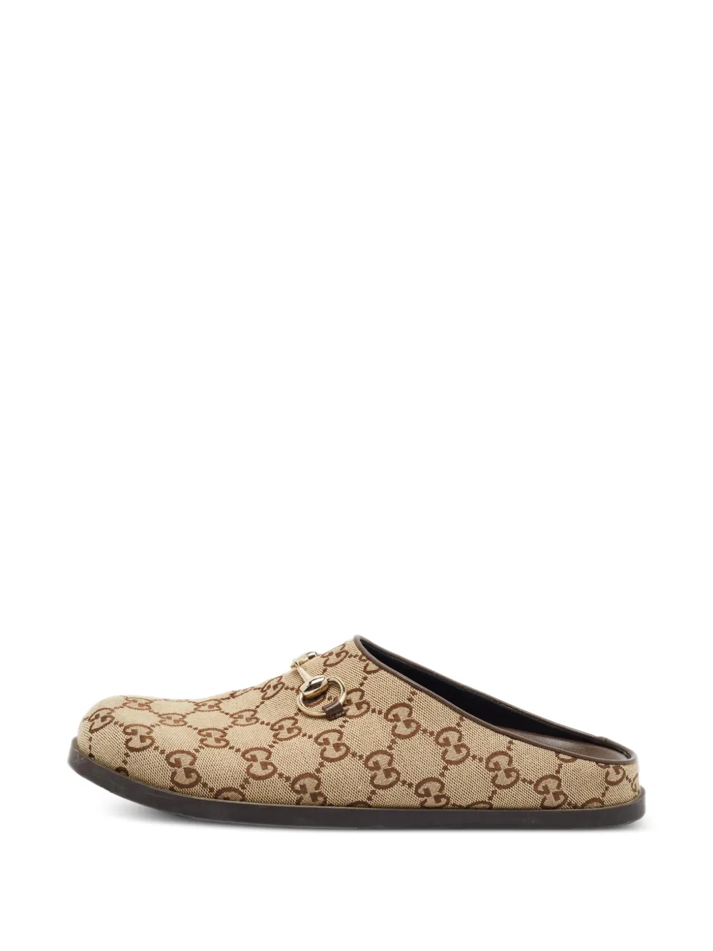 Gucci Pre-Owned Horsebit flat mules - Nude