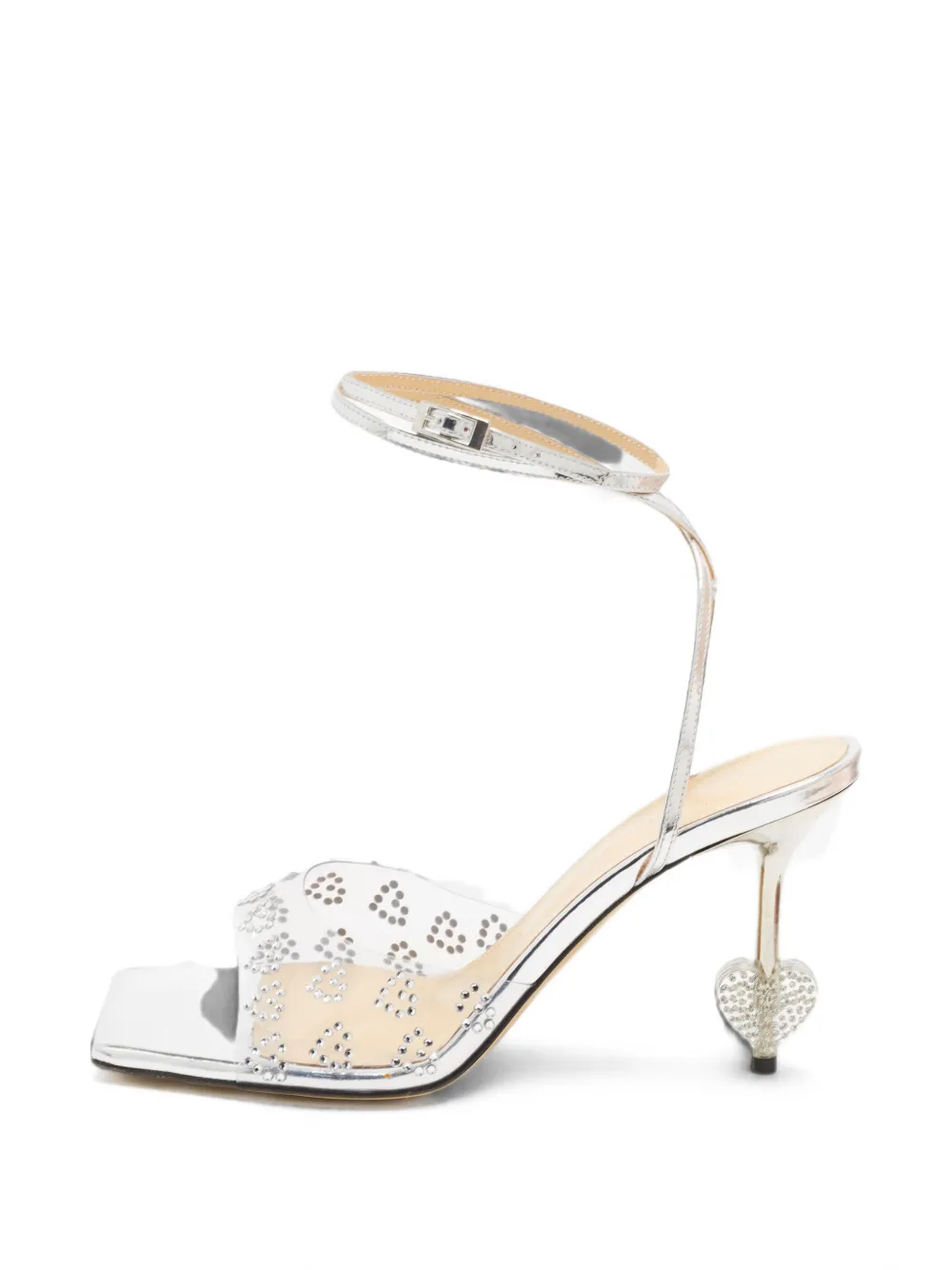 MACH & MACH ankle-strap heeled sandals - Blanc MACH & MACH ankle-strap heeled sandals - Blanc