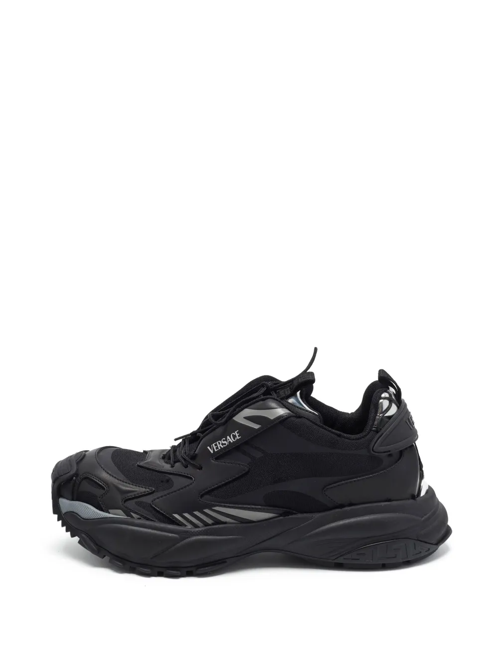 Versace Pre-Owned Trigreca lace-up sneakers - Schwarz