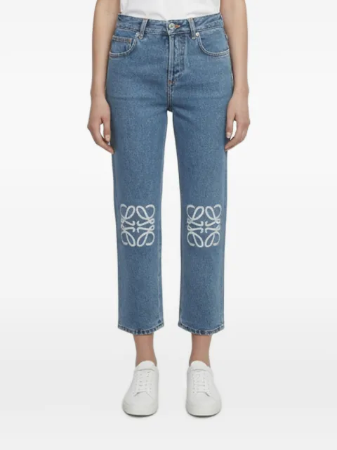 Loewe Pre-Owned Jeans dritti Anagram