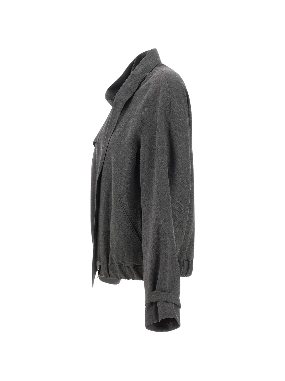 Victoria Beckham Jack met scheerwol en sjaaldetail Grijs