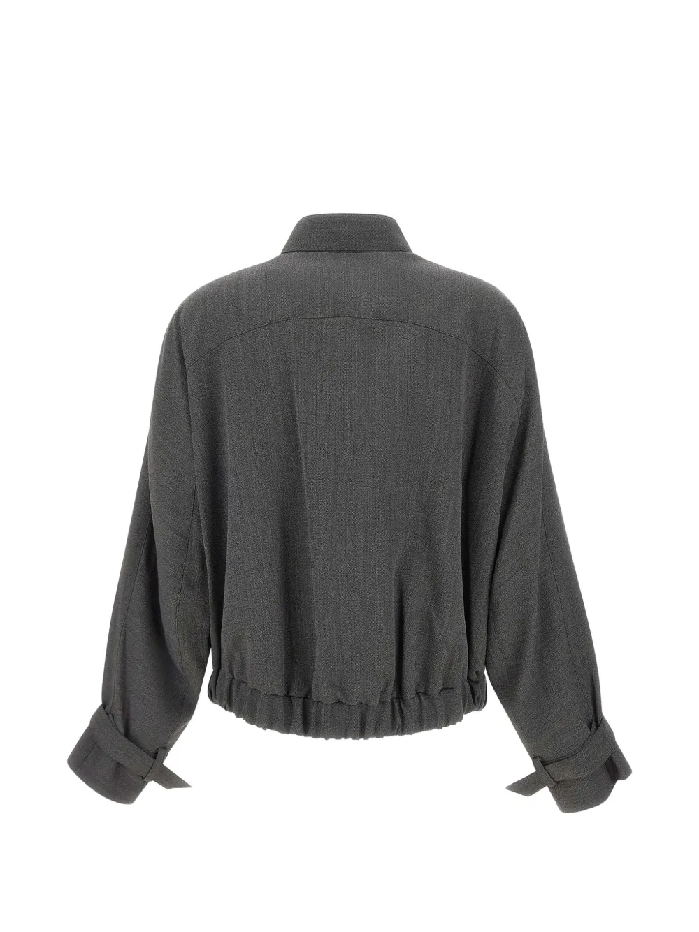 Victoria Beckham Jack met scheerwol en sjaaldetail Grijs