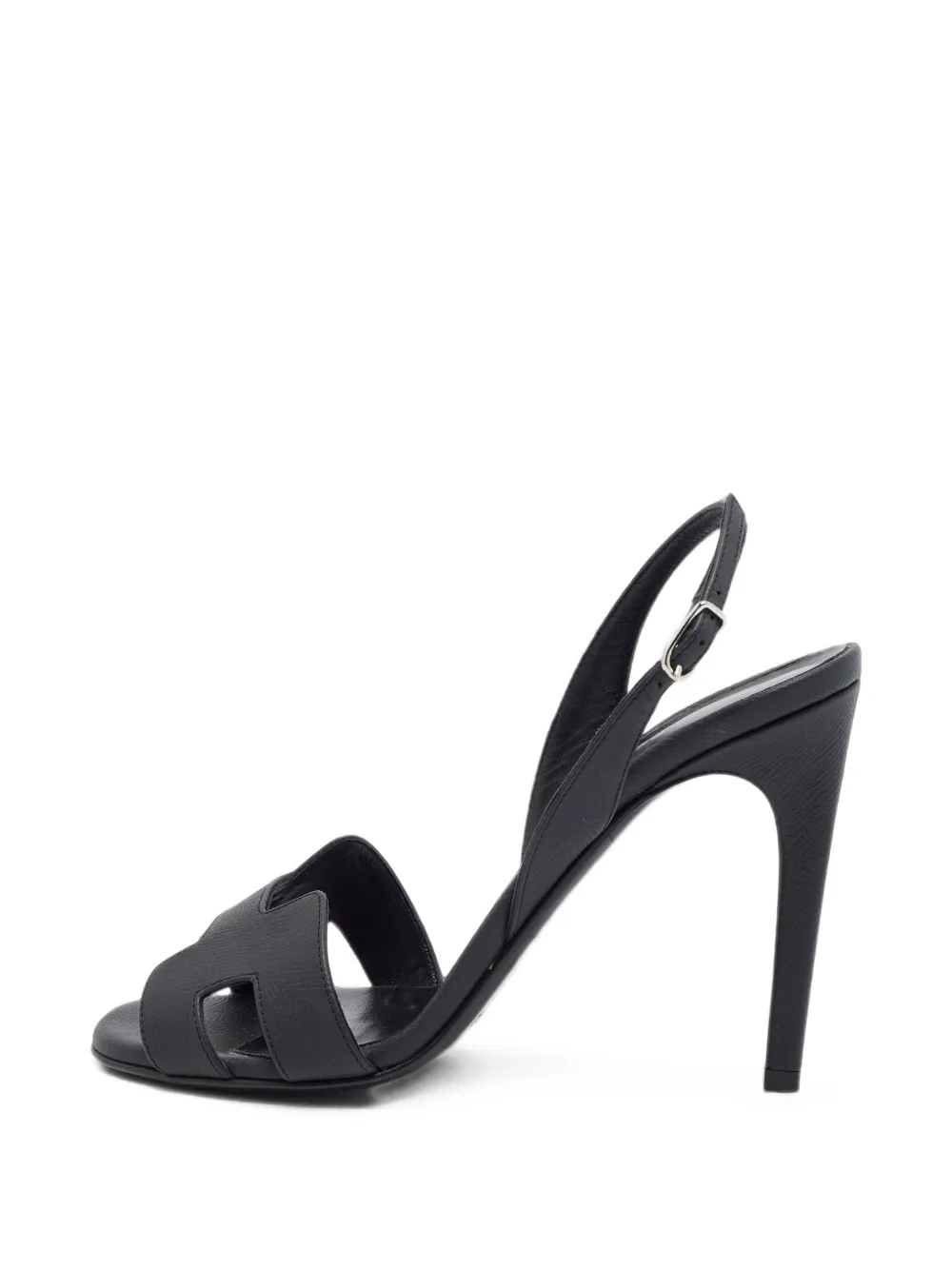 Hermès Pre-Owned Eternite H-motif heeled sandals - Noir Hermès Pre-Owned Eternite H-motif heeled sandals - Noir
