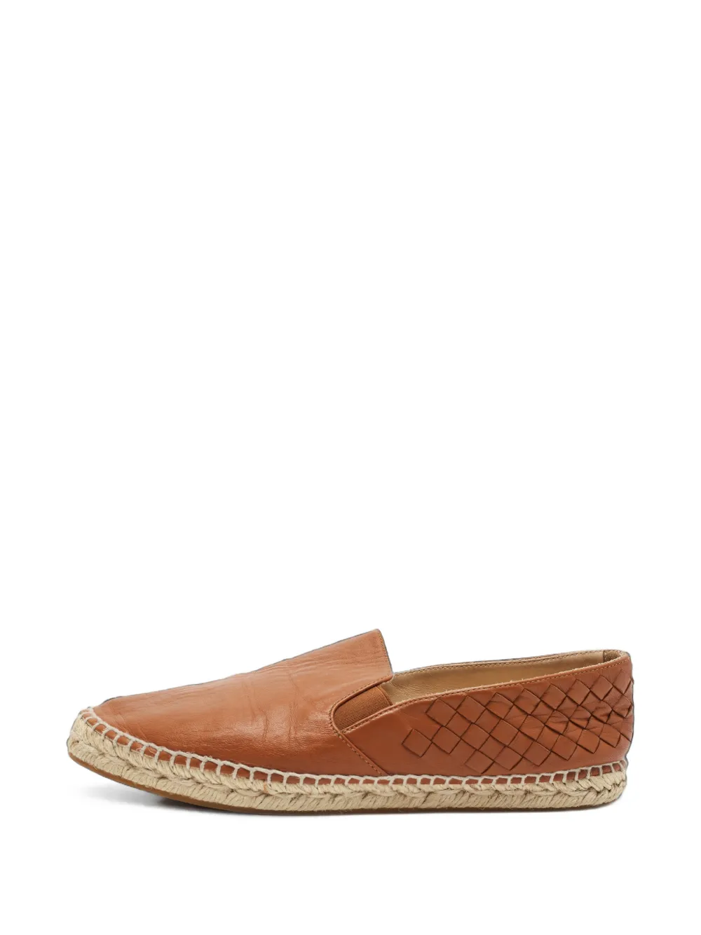 Bottega Veneta Pre-Owned Intrecciato slip-on sneakers - Marron Bottega Veneta Pre-Owned Intrecciato slip-on sneakers - Marron