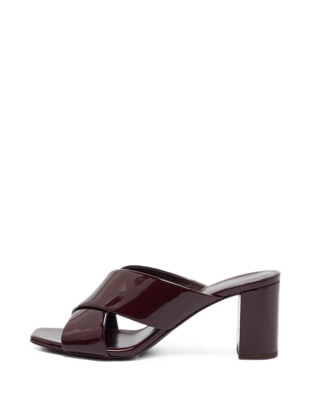 Saint Laurent Pre-Owned Loulou criss-cross sandals - Rouge Saint Laurent Pre-Owned Loulou criss-cross sandals - Rouge