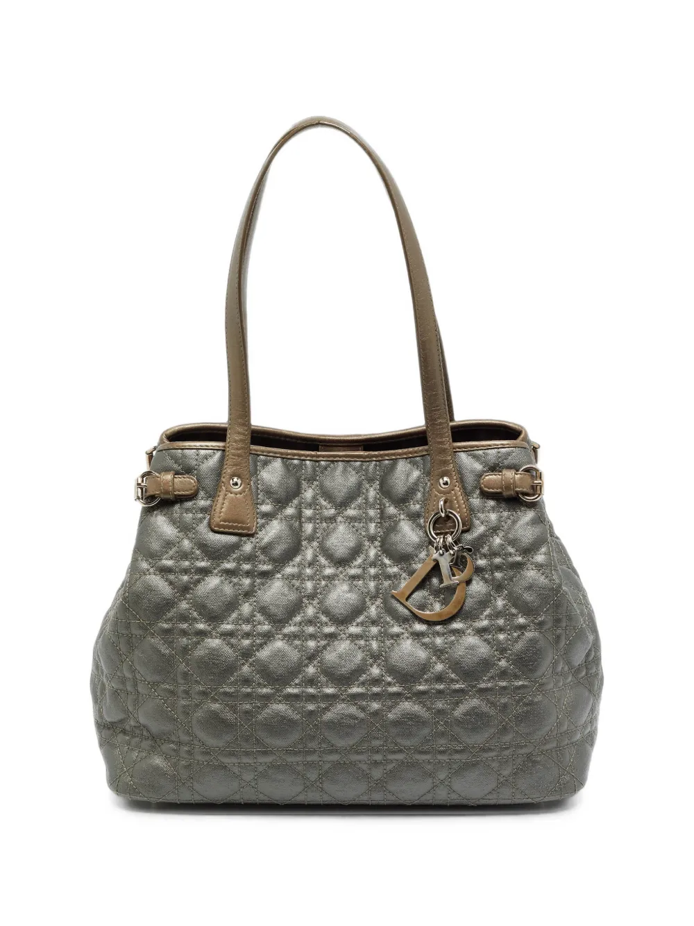 Christian Dior Pre-Owned 2010 small Panarea Cannage tote bag - Gris Christian Dior Pre-Owned 2010 small Panarea Cannage tote bag - Gris