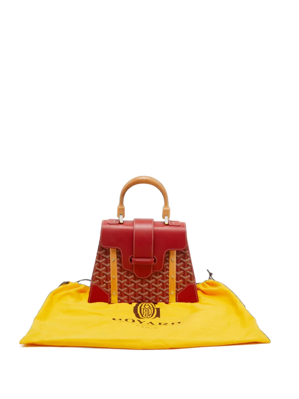 Goyard Pre-Owned 2016 PM Saigon Goyardine tote bag - Rouge Goyard Pre-Owned 2016 PM Saigon Goyardine tote bag - Rouge