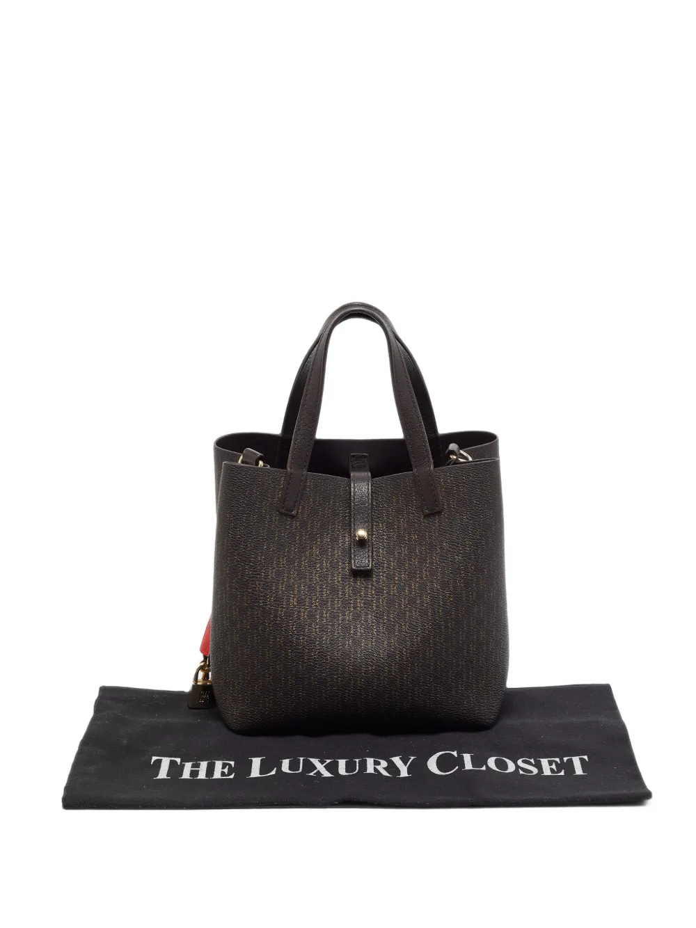 Carolina Herrera Vintage small Matryoshka monogram tote bag - Marrone