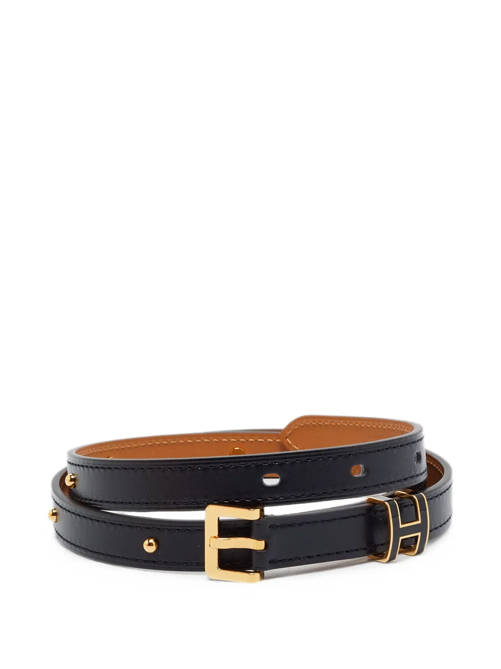 Hermès Pre-Owned 2023 Pop H Cloutée buckle belt - Schwarz