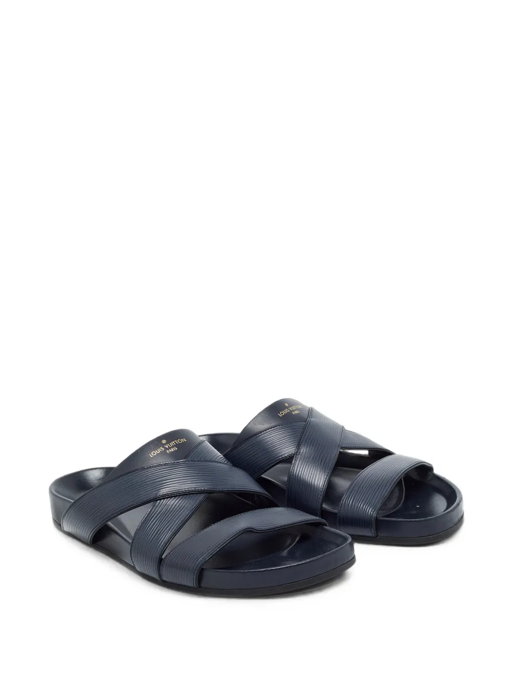 Louis Vuitton Pre-Owned Mirabeau Epi leather sandals - Bleu Louis Vuitton Pre-Owned Mirabeau Epi leather sandals - Bleu