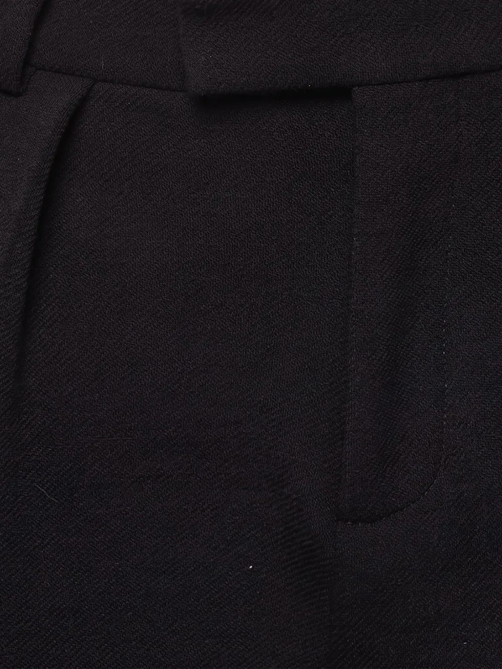 Pre-owned Gucci Pleated High-waisted Shorts In Black