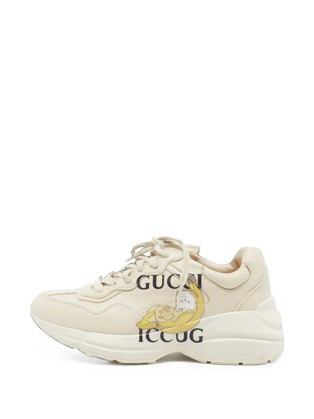 Gucci Pre-Owned x Bananya Rhyton low-top sneakers - Nude