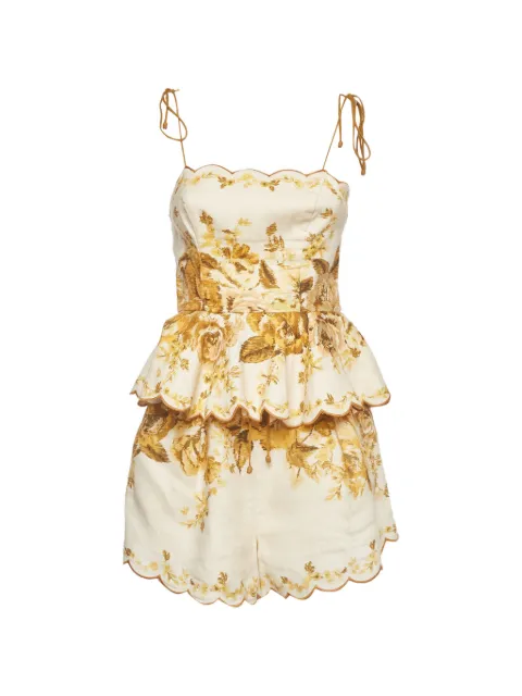ZIMMERMANN Aliane floral-print shorts (set of two)