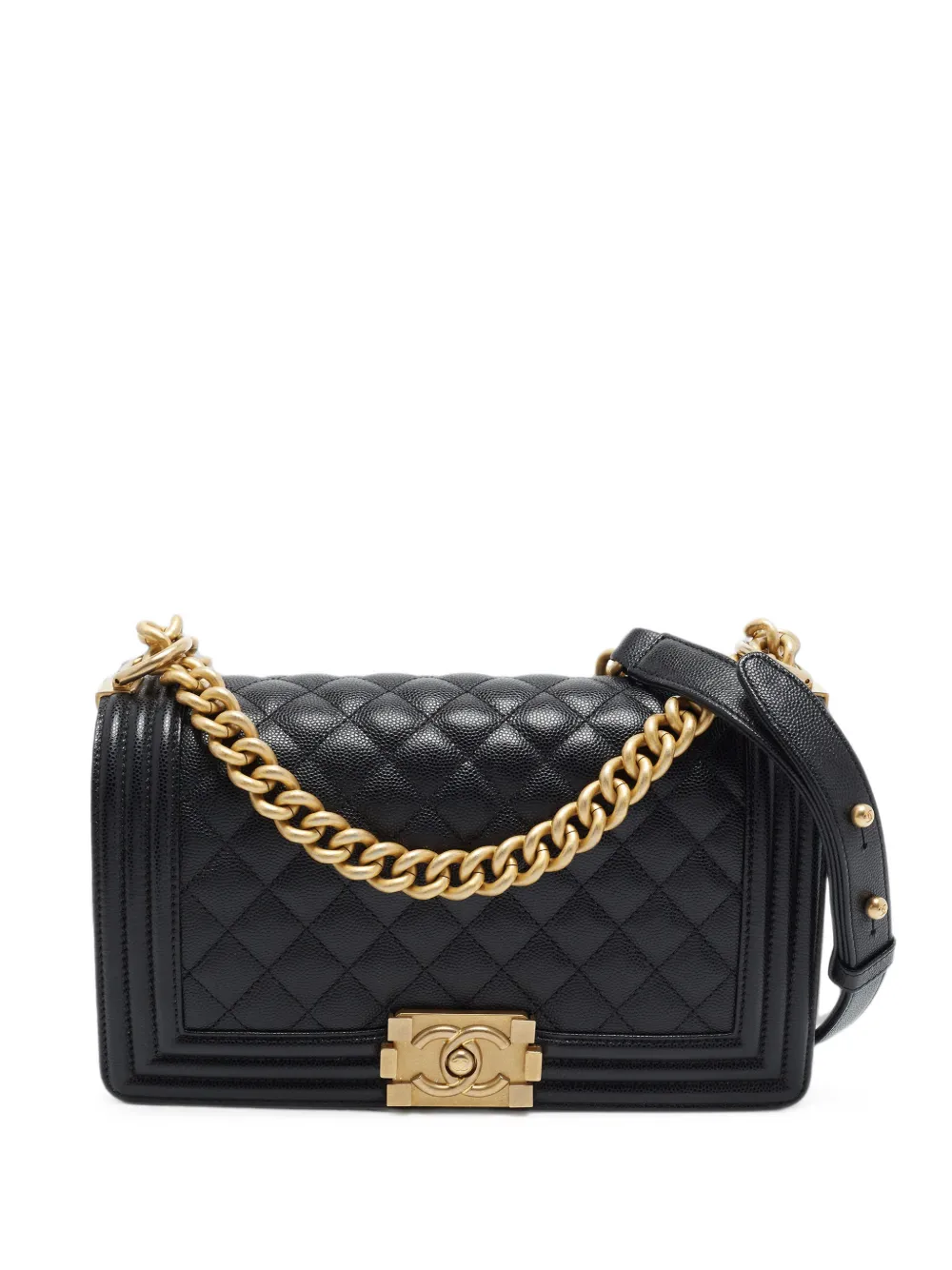 CHANEL Pre-Owned 2018 Boy quilted shoulder bag - Nero