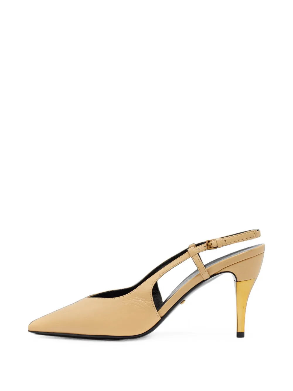 Gucci Pre-Owned pointed-toe slingback pumps - Nude