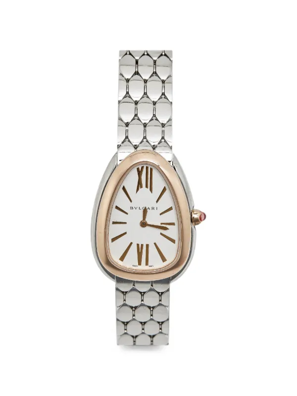 Bvlgari Pre-owned 2021 Serpenti 33mm Watch in White