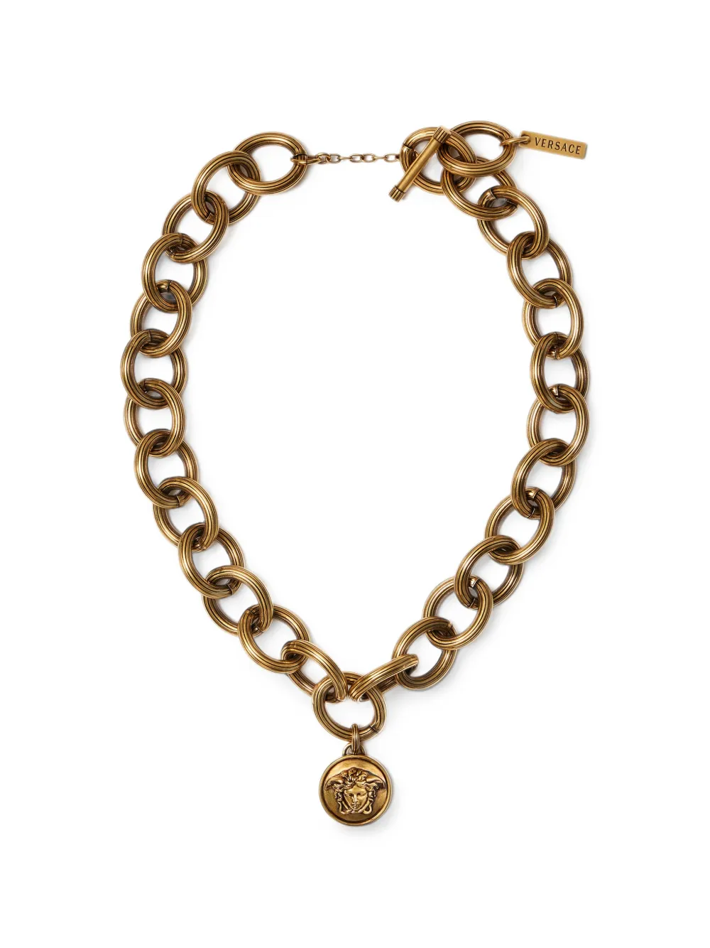 Versace Collana a catena con pendente Medusa - Oro