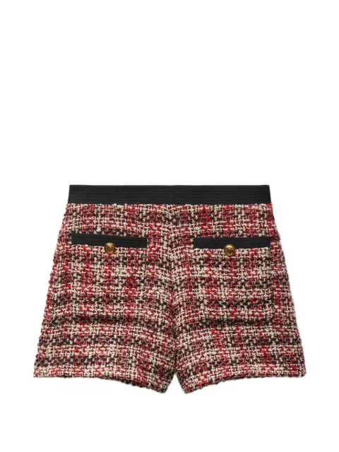 Versace tweed Medusa-button shorts