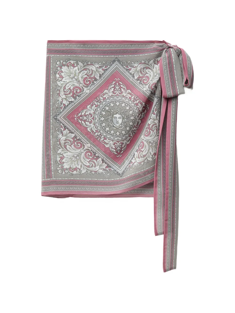 Versace Barocco-pattern sarong - Green