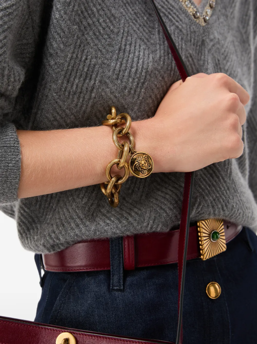 Versace Bracciale a catena Medusa - Oro