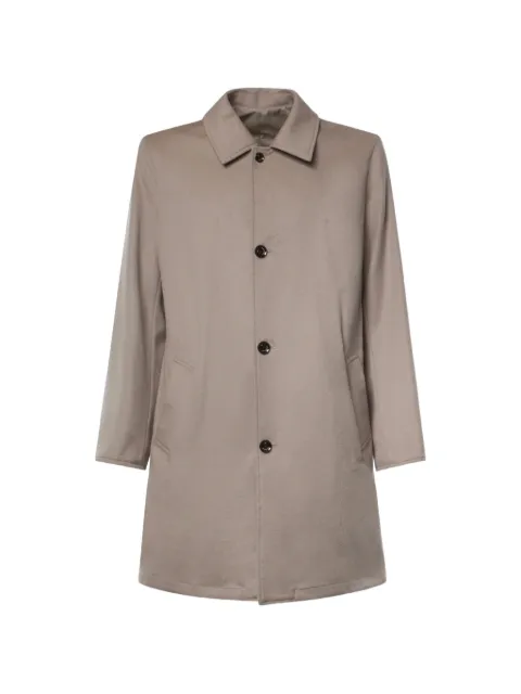 ON THE BUND single-breasted reversible coat