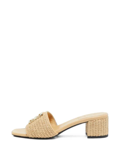 Givenchy Pre-Owned 4G woven straw slide sandals
