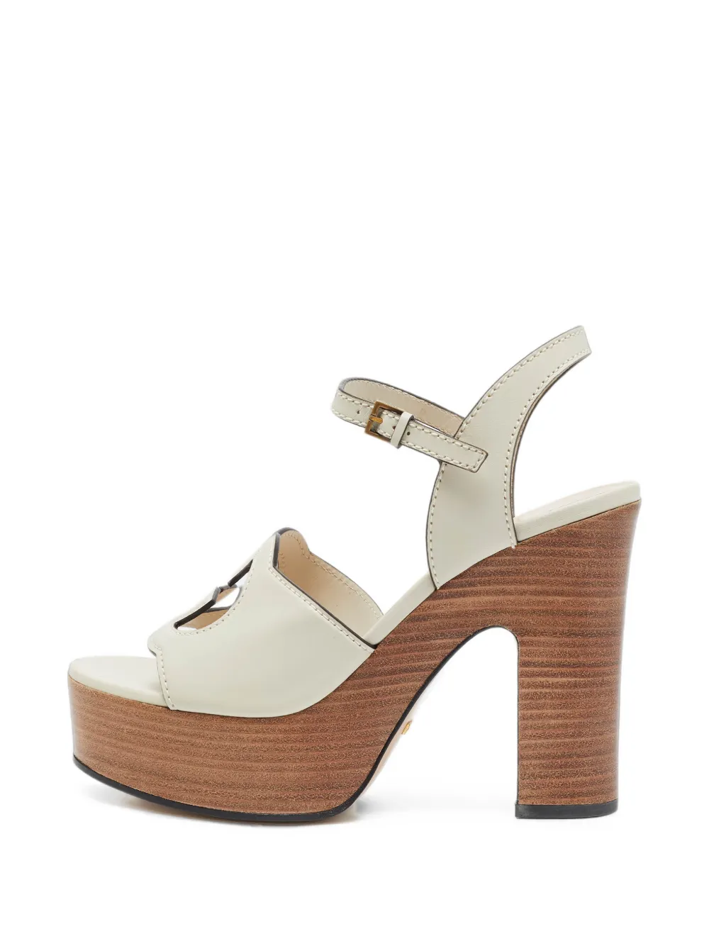 Gucci Pre-Owned Interlocking G platform sandals - Blanc Gucci Pre-Owned Interlocking G platform sandals - Blanc