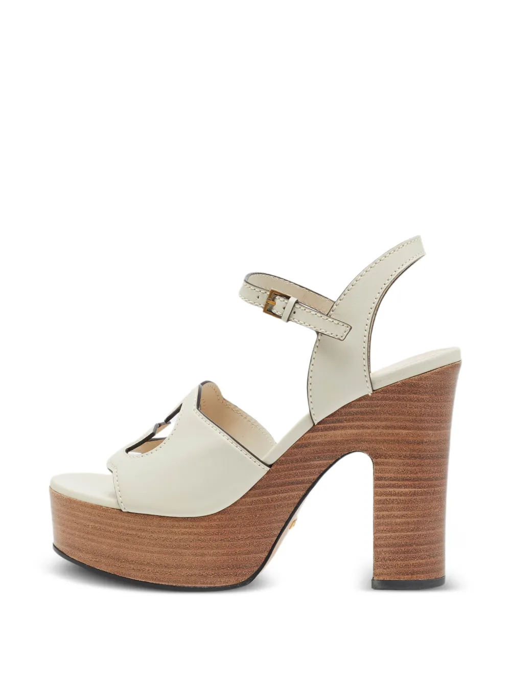Gucci Pre-Owned Interlocking G platform sandals - Weiß