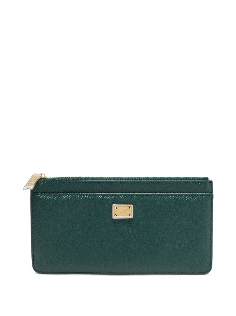 Dolce & Gabbana Pre-Owned logo-plaque long wallet - Verde