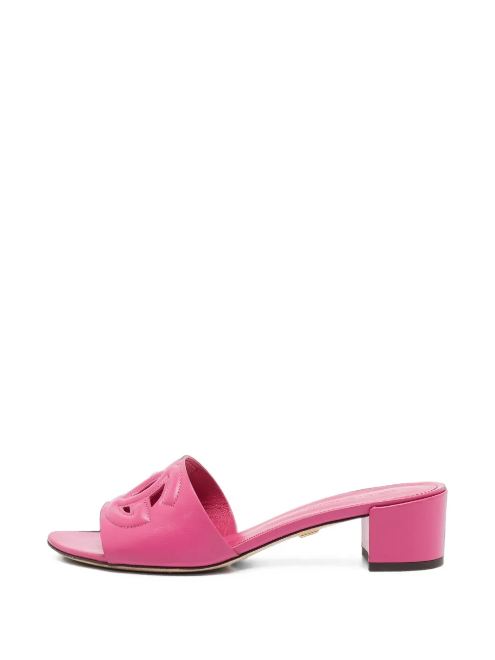Dolce & Gabbana Pre-Owned Bianca DG logo slide sandals - Rose Dolce & Gabbana Pre-Owned Bianca DG logo slide sandals - Rose