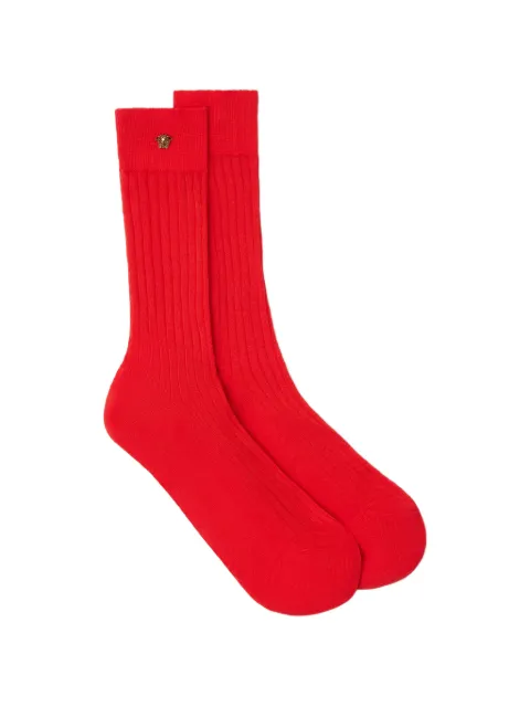 Versace Medusa plaque ribbed socks