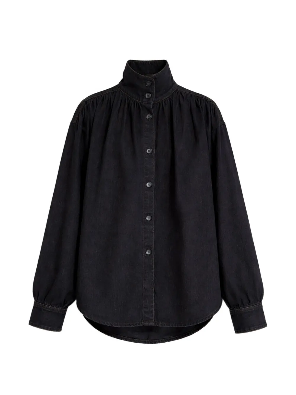 IRO Fenyra gathered denim jacket - Noir IRO Fenyra gathered denim jacket - Noir
