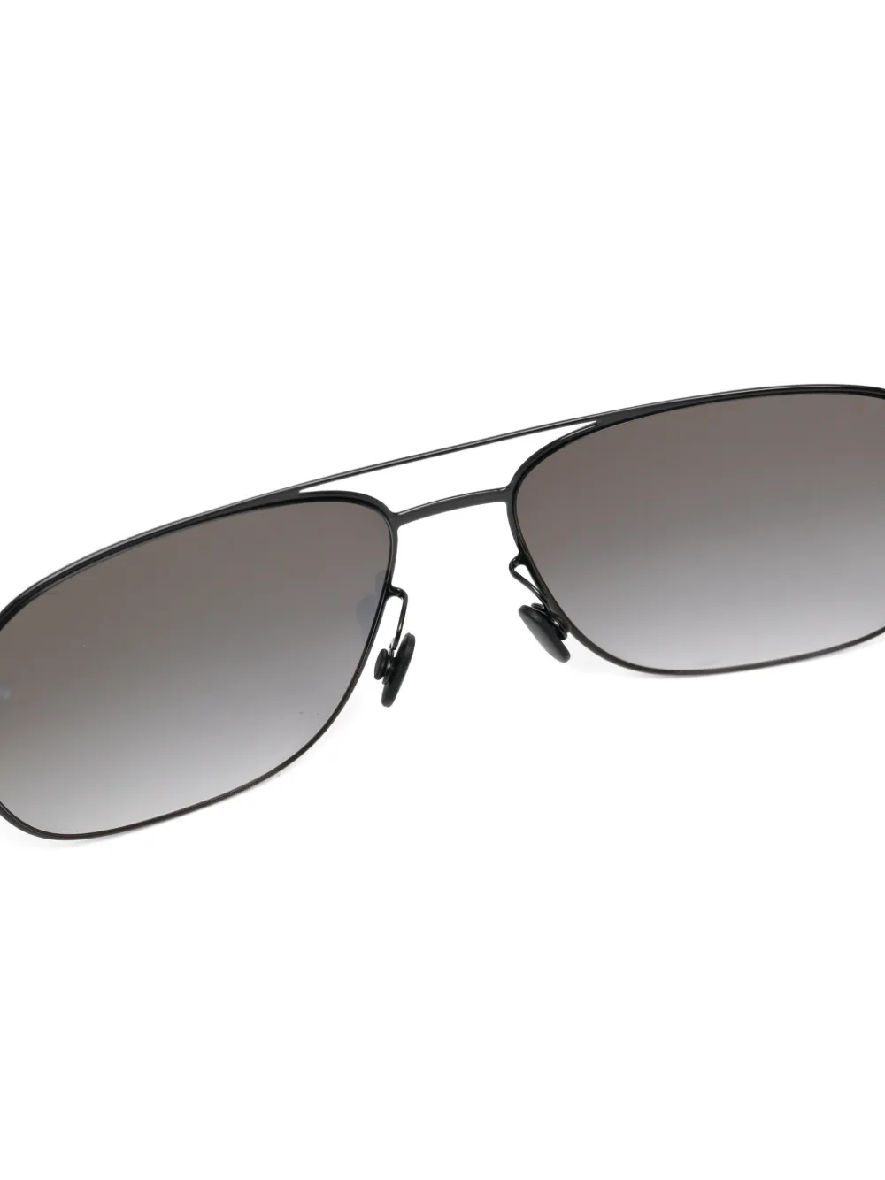 Mykita Laven zonnebril met pilotenmontuur Zwart
