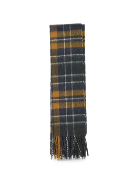 Barbour New Check Tartan fringed scarf