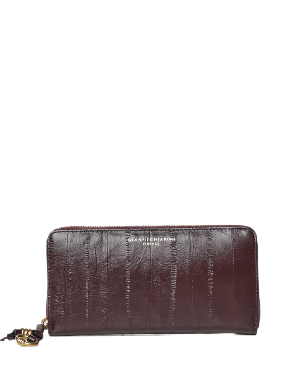 GIANNI CHIARINI textured leather wallet - Rot