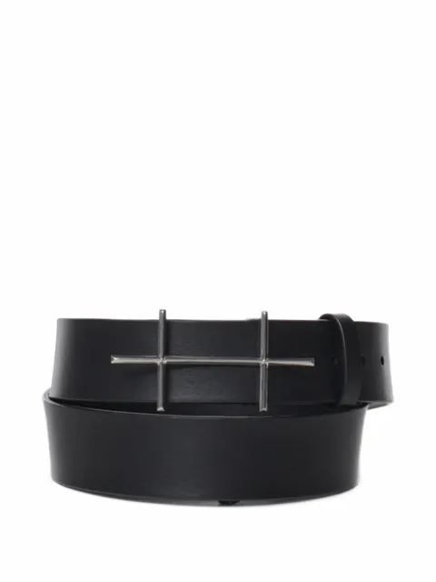 HELIOT EMIL cross-detail leather belt