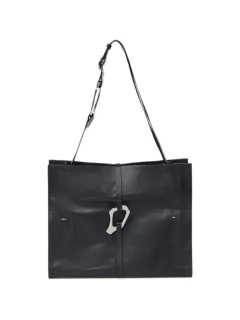 HELIOT EMIL Luculent carabiner leather messenger bag