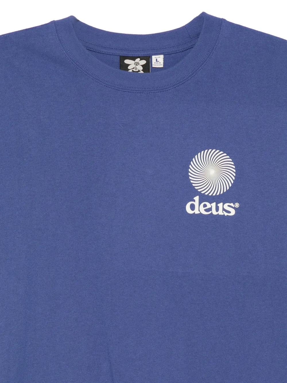 Deus Ex Machina Strata OS T-shirt met logo-print Blauw