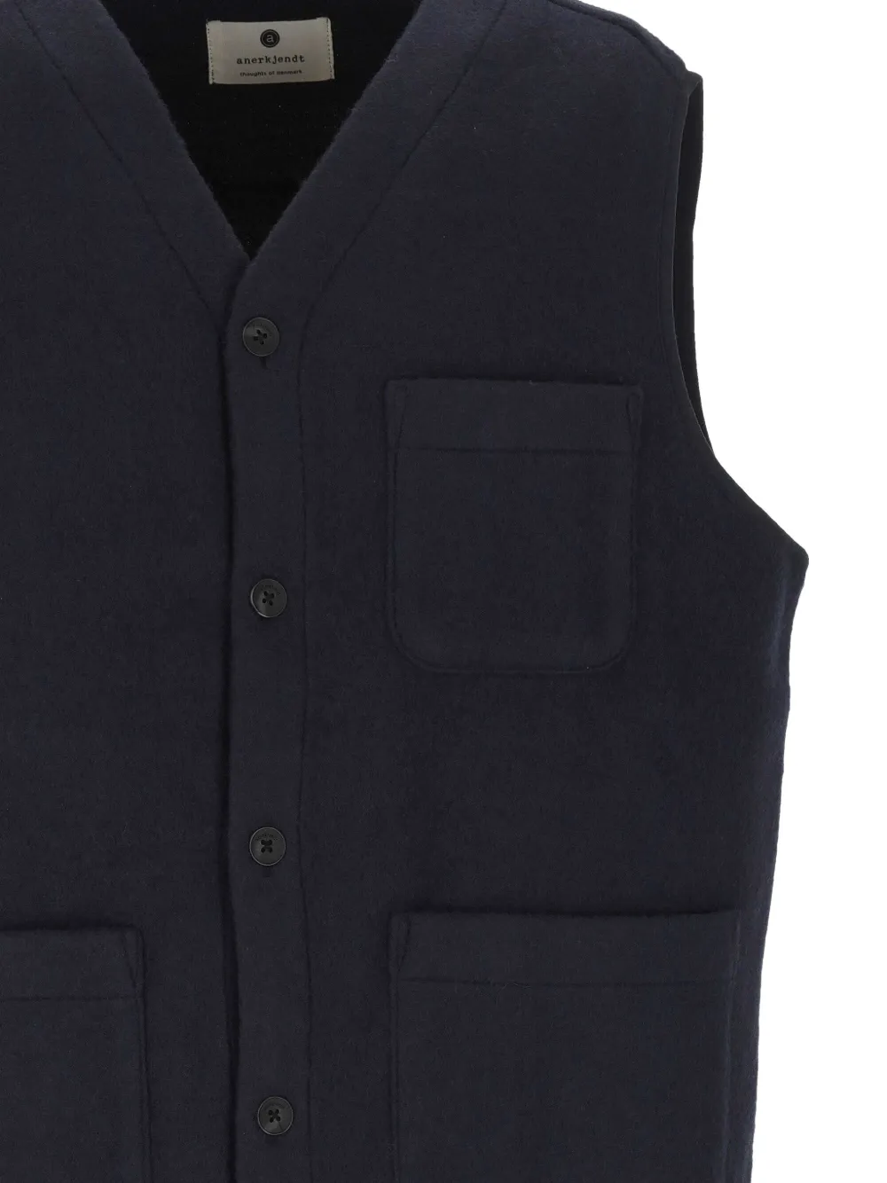 ANERKJENDT Bodywarmer met opgestikte zak Blauw