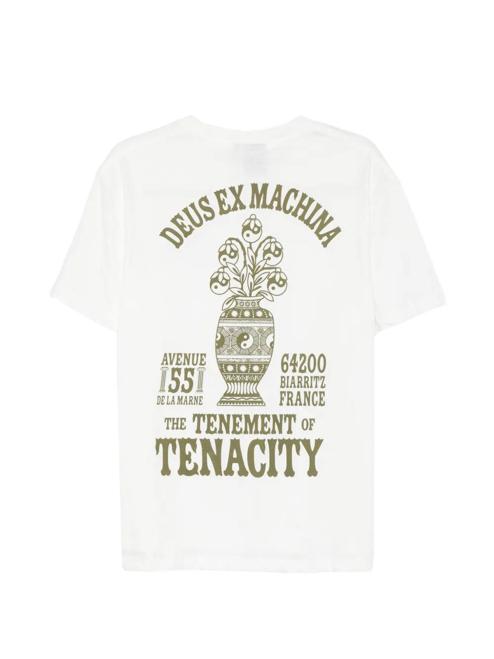 Deus Ex Machina Biarritz Ceramic T-shirt met korte mouwen Wit