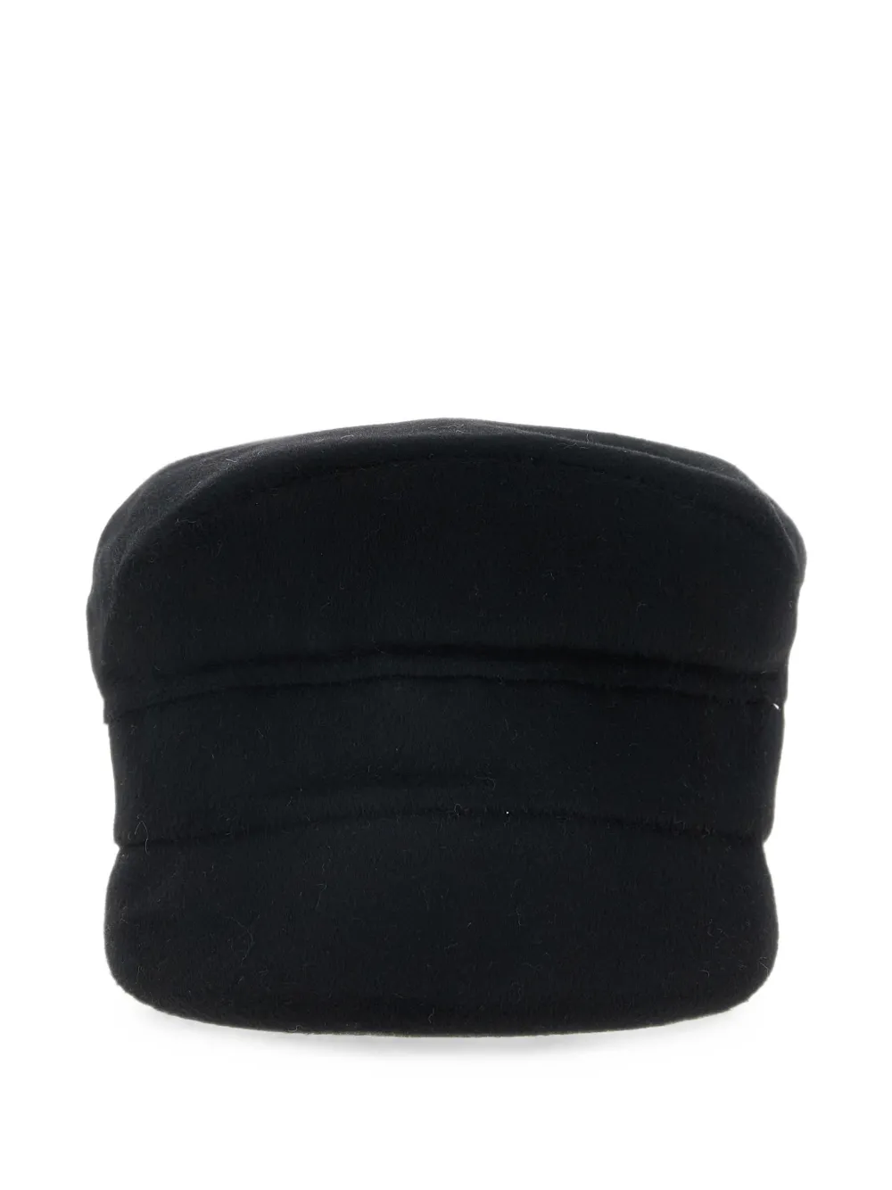 P.A.R.O.S.H. paneled wool baker boy hat - Nero