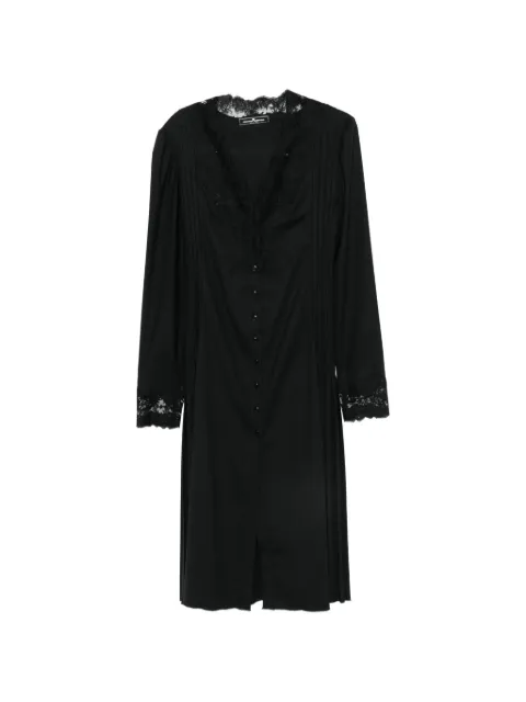 Ermanno Scervino vestido midi con ribete de encaje