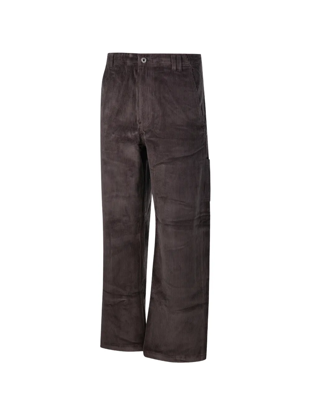 COOR Ribfluwelen straight broek Grijs