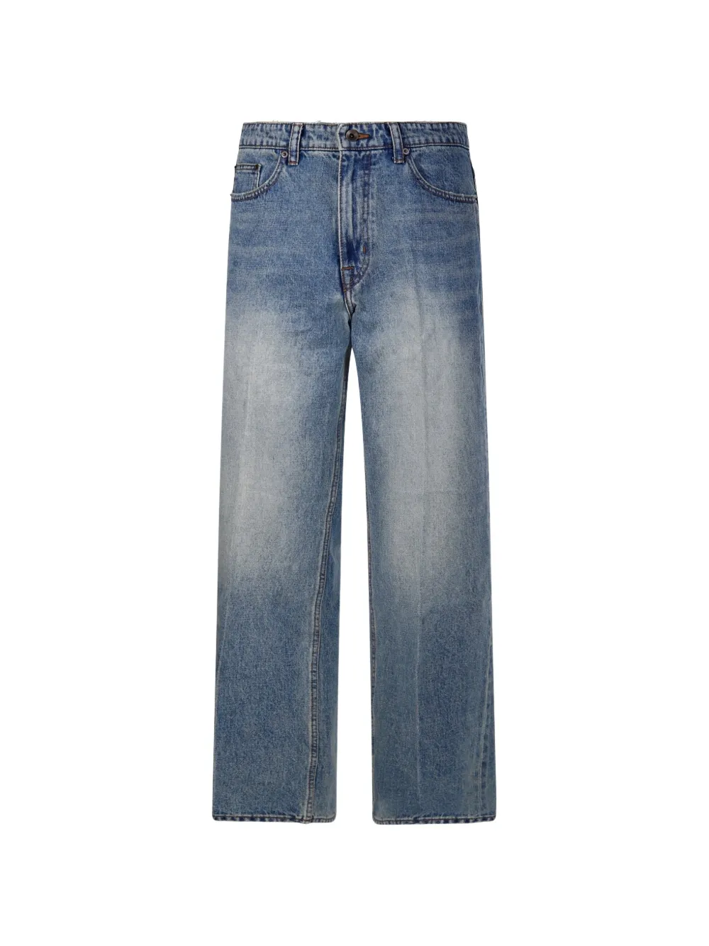 COOR faded straight-leg jeans - Blu