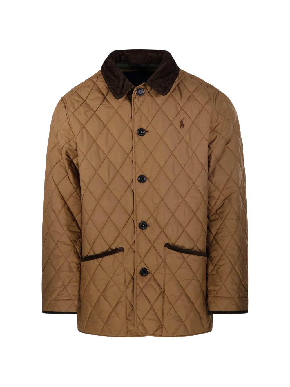Ralph Lauren Collection quilted long-sleeve jacket - Brown