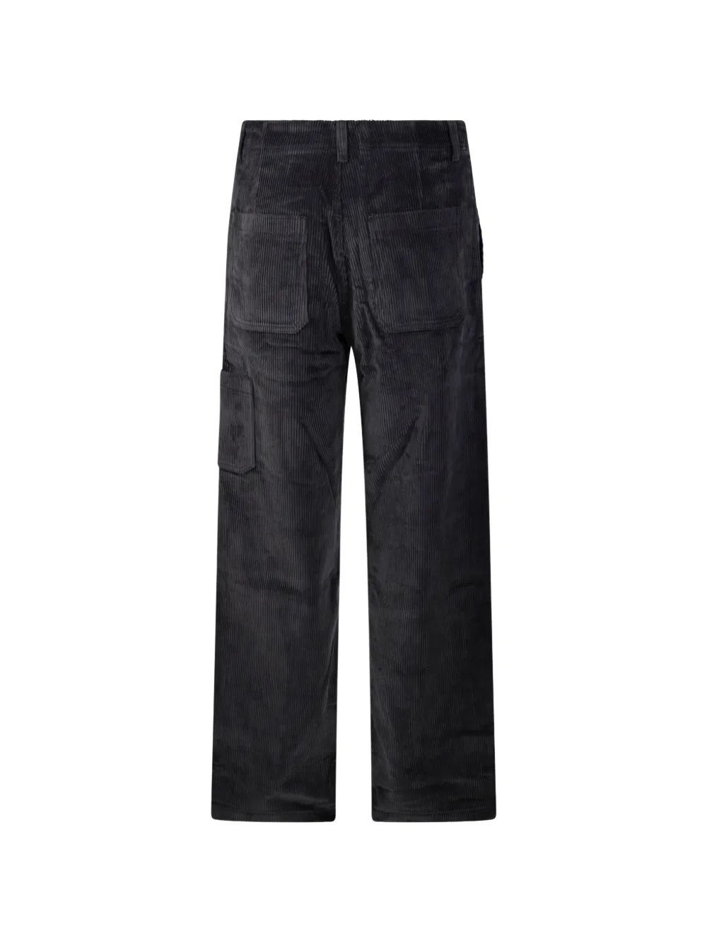 COOR Ribfluwelen broek met riemlussen Grijs