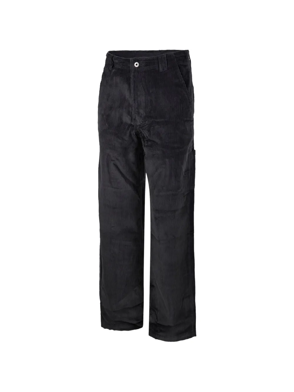 COOR Ribfluwelen broek met riemlussen Grijs