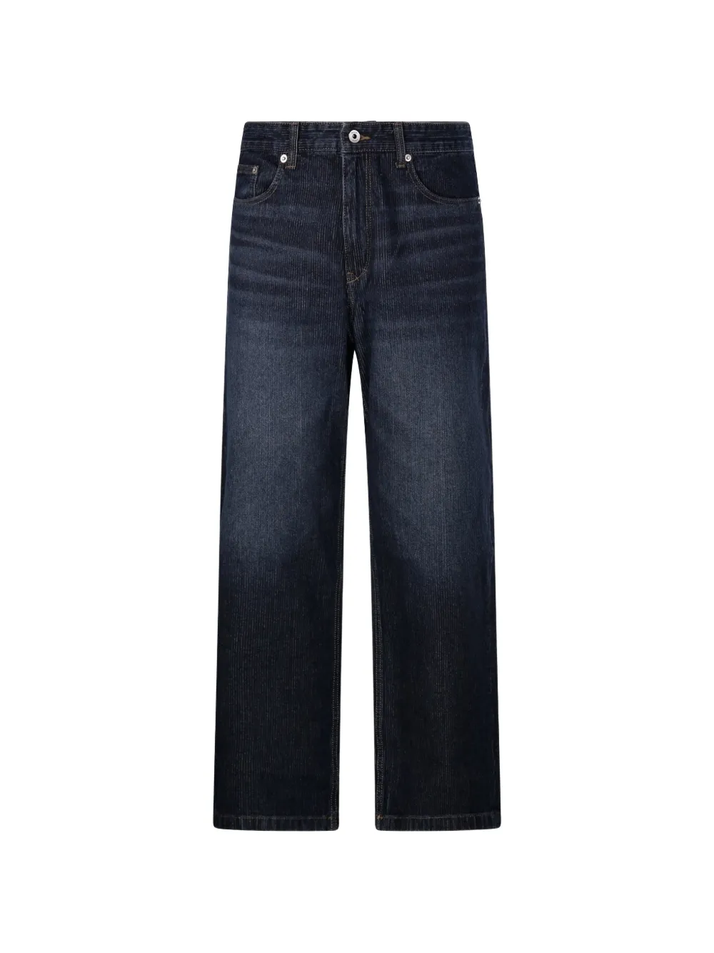 COOR washed-effect corduroy jeans - Blau